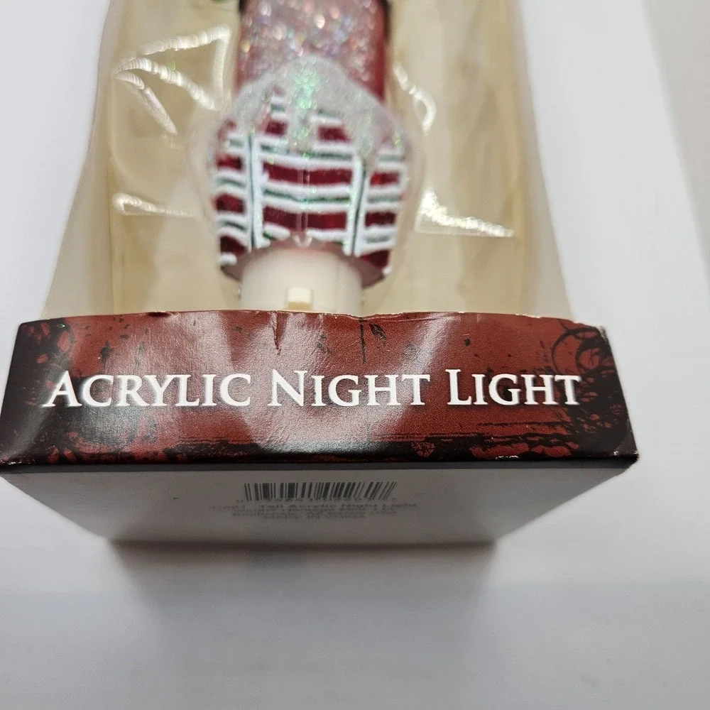 Heritage Mint 2007 Santa Glitter Acrylic Christmas Night‎ Light Holiday Decor
